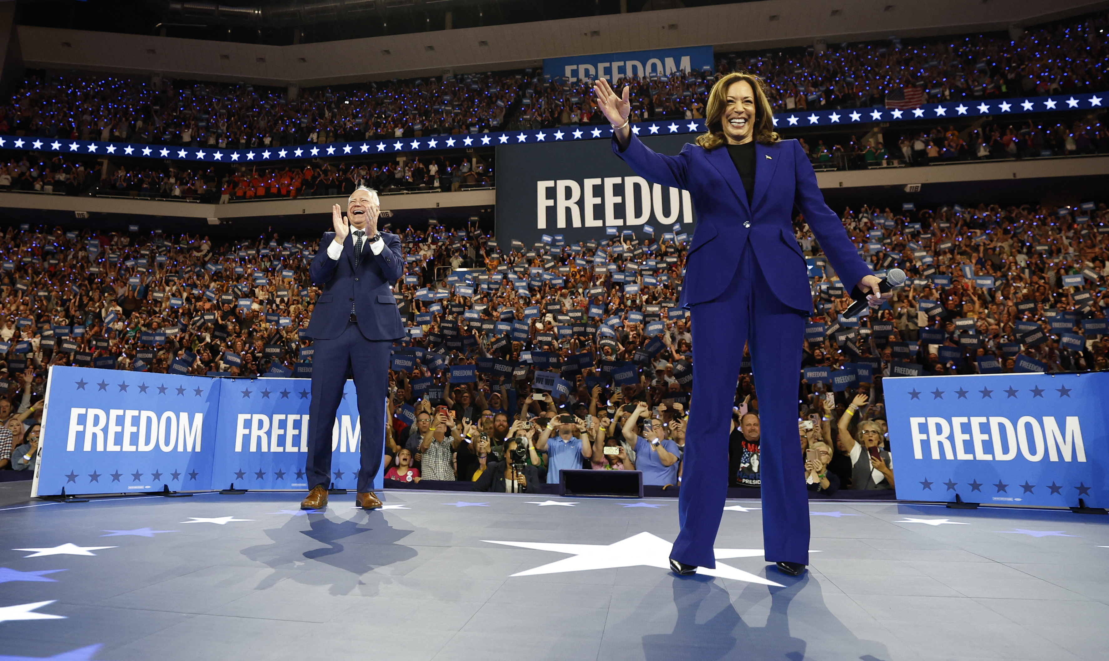 VP Kamala Harris campaigns on second day of the DNC
